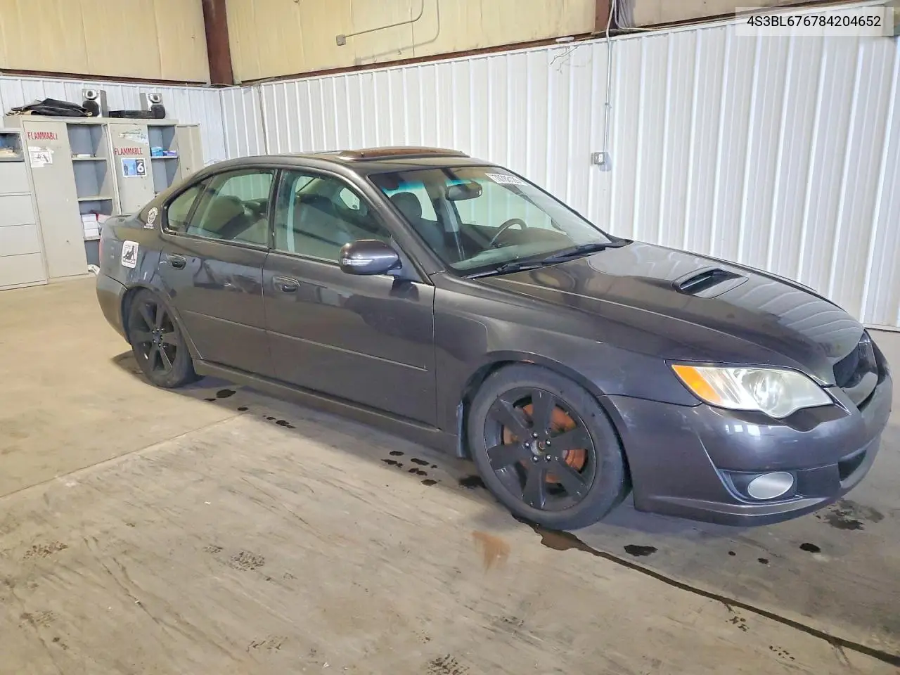 2008 SUBARU LEGACY VIN 4S3BL676784204652 — фото 4