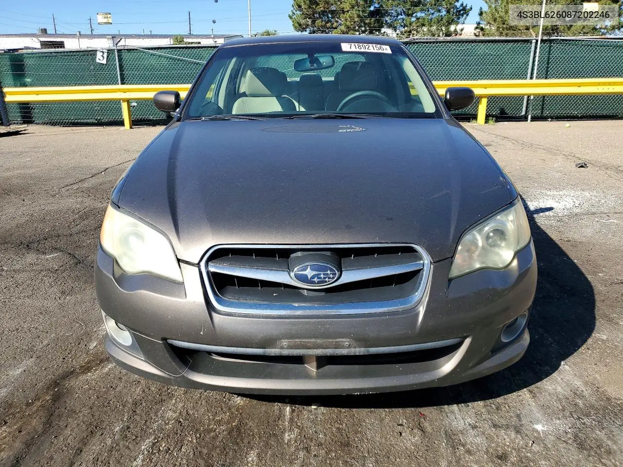 2008 SUBARU LEGACY VIN 4S3BL626087202246 — фото 5