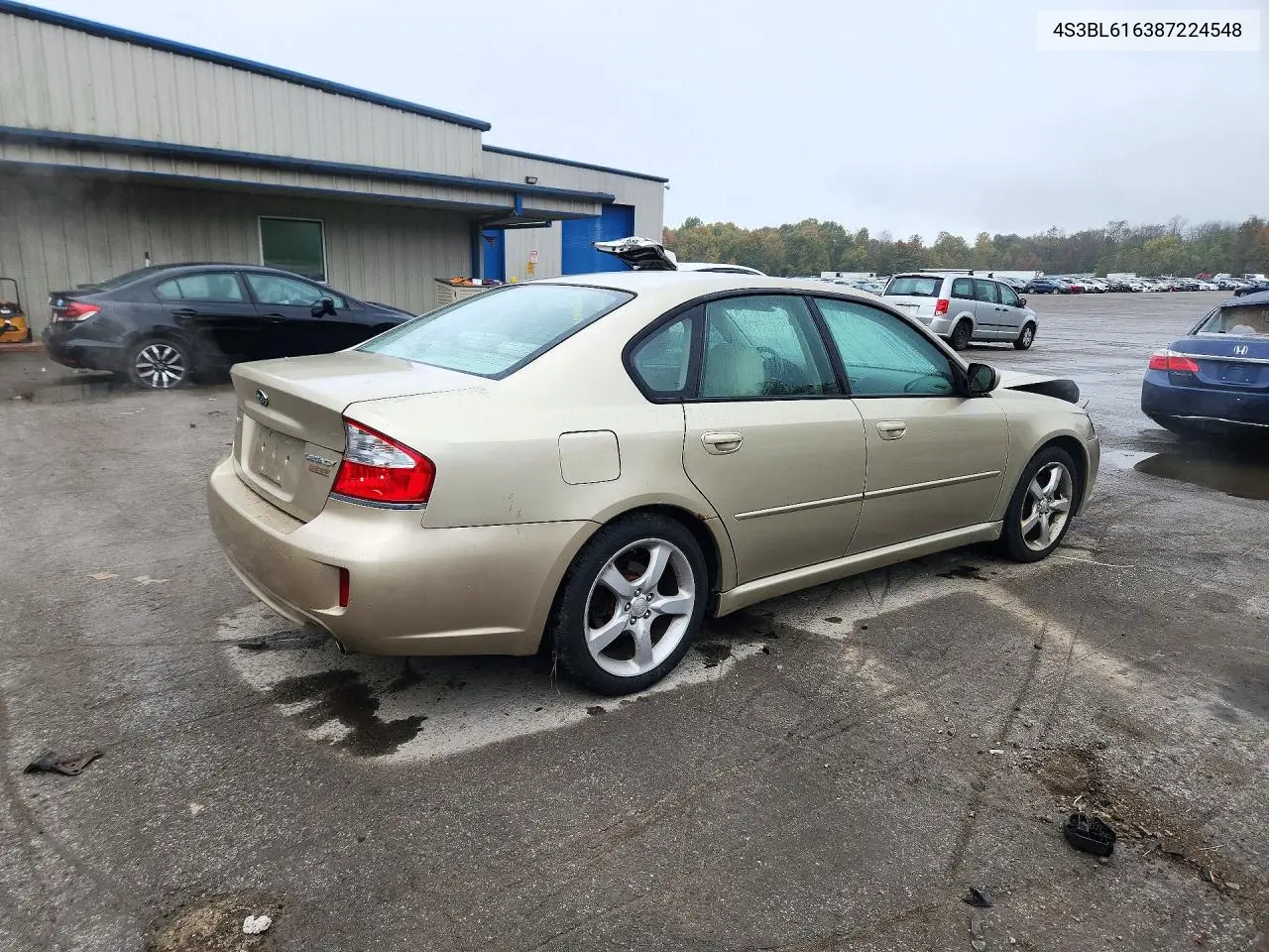 2008 SUBARU LEGACY VIN 4S3BL616387224548 — фото 3