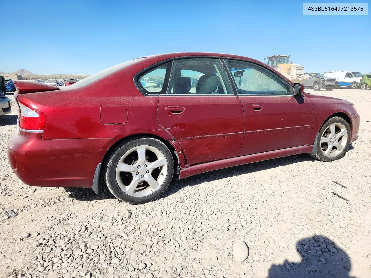 2009 SUBARU LEGACY VIN 4S3BL616497213575 — фото 3