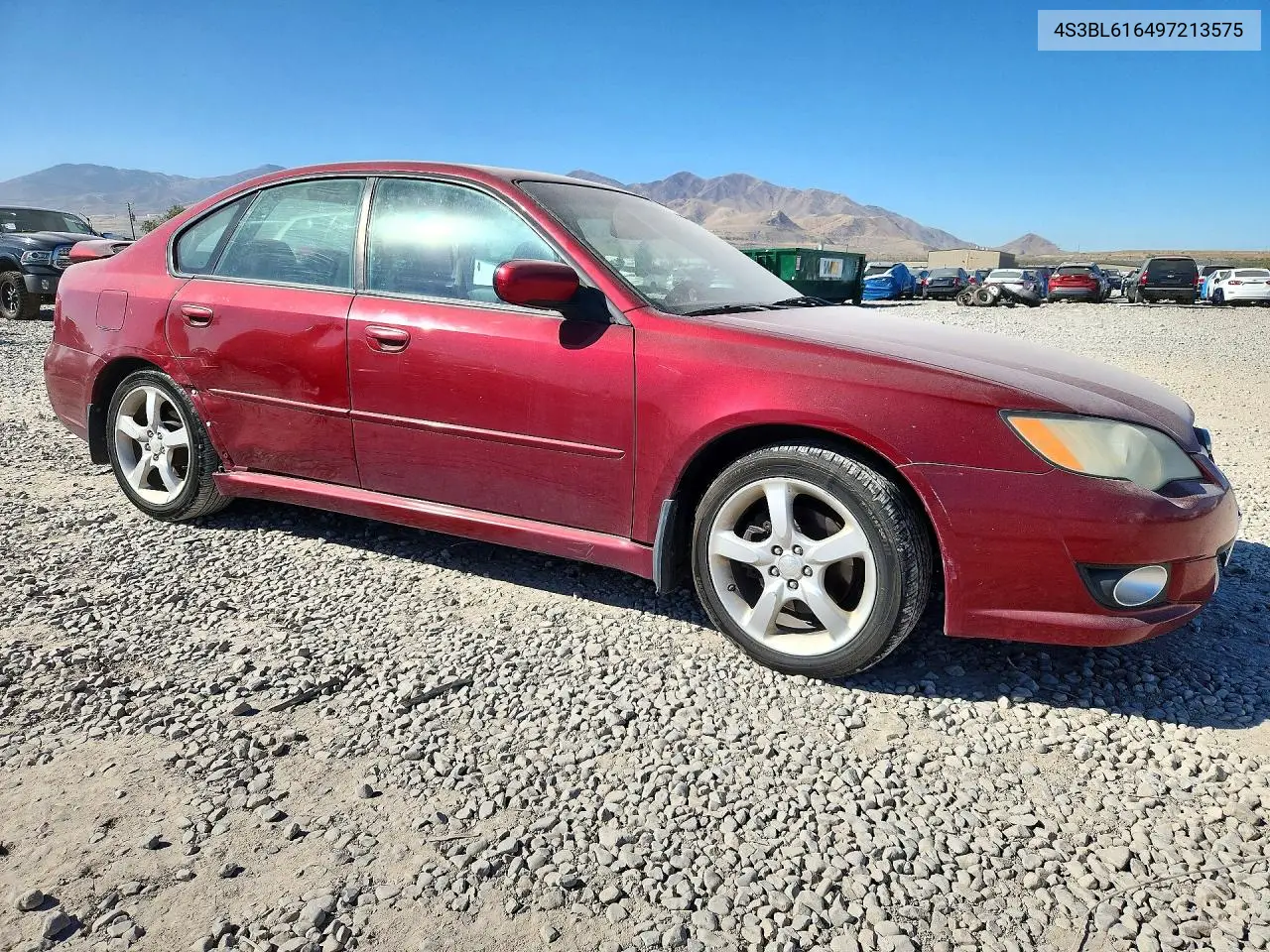 2009 SUBARU LEGACY VIN 4S3BL616497213575 — фото 4