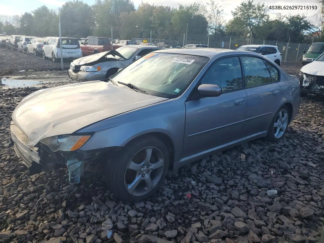 SUBARU LEGACY 2009, VIN 4S3BL626297215193