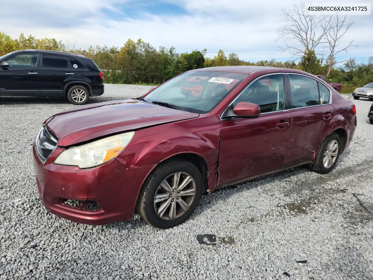 SUBARU LEGACY 2010, VIN 4S3BMCC6XA3241725