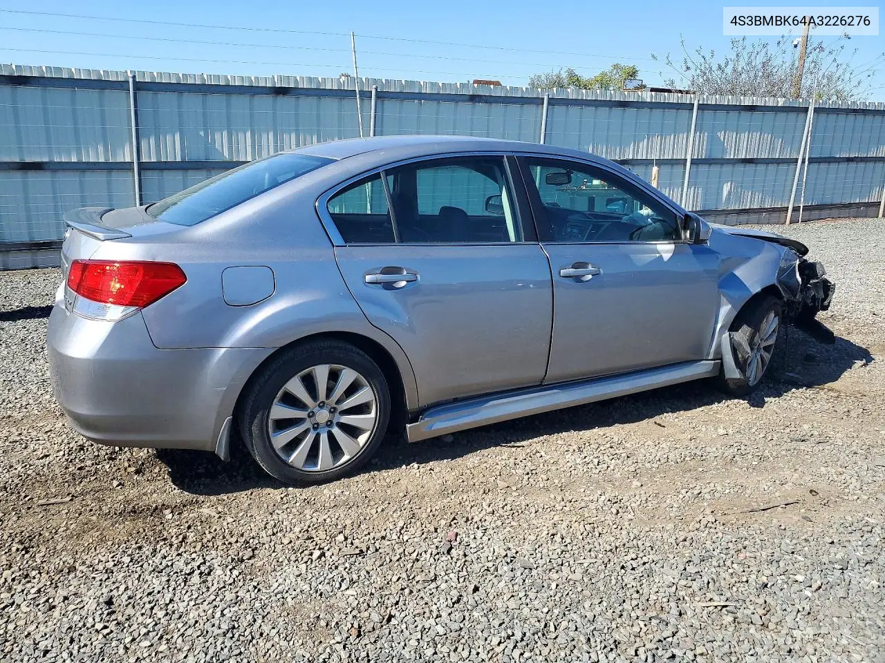 2010 SUBARU LEGACY VIN 4S3BMBK64A3226276 — фото 3