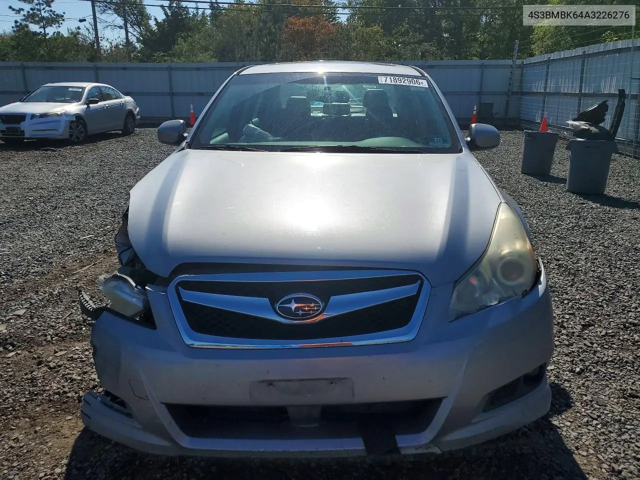 2010 SUBARU LEGACY VIN 4S3BMBK64A3226276 — фото 5