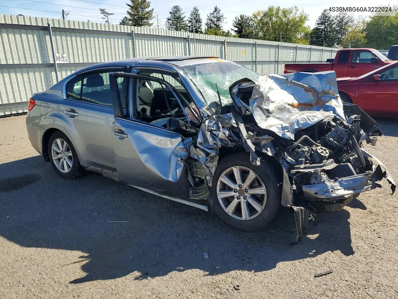 2010 SUBARU LEGACY VIN 4S3BMBG60A3222024 — фото 4