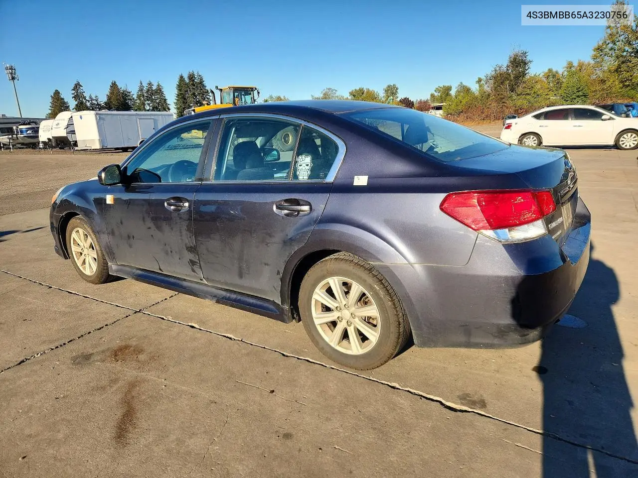 2010 SUBARU LEGACY VIN 4S3BMBB65A3230756 — фото 2