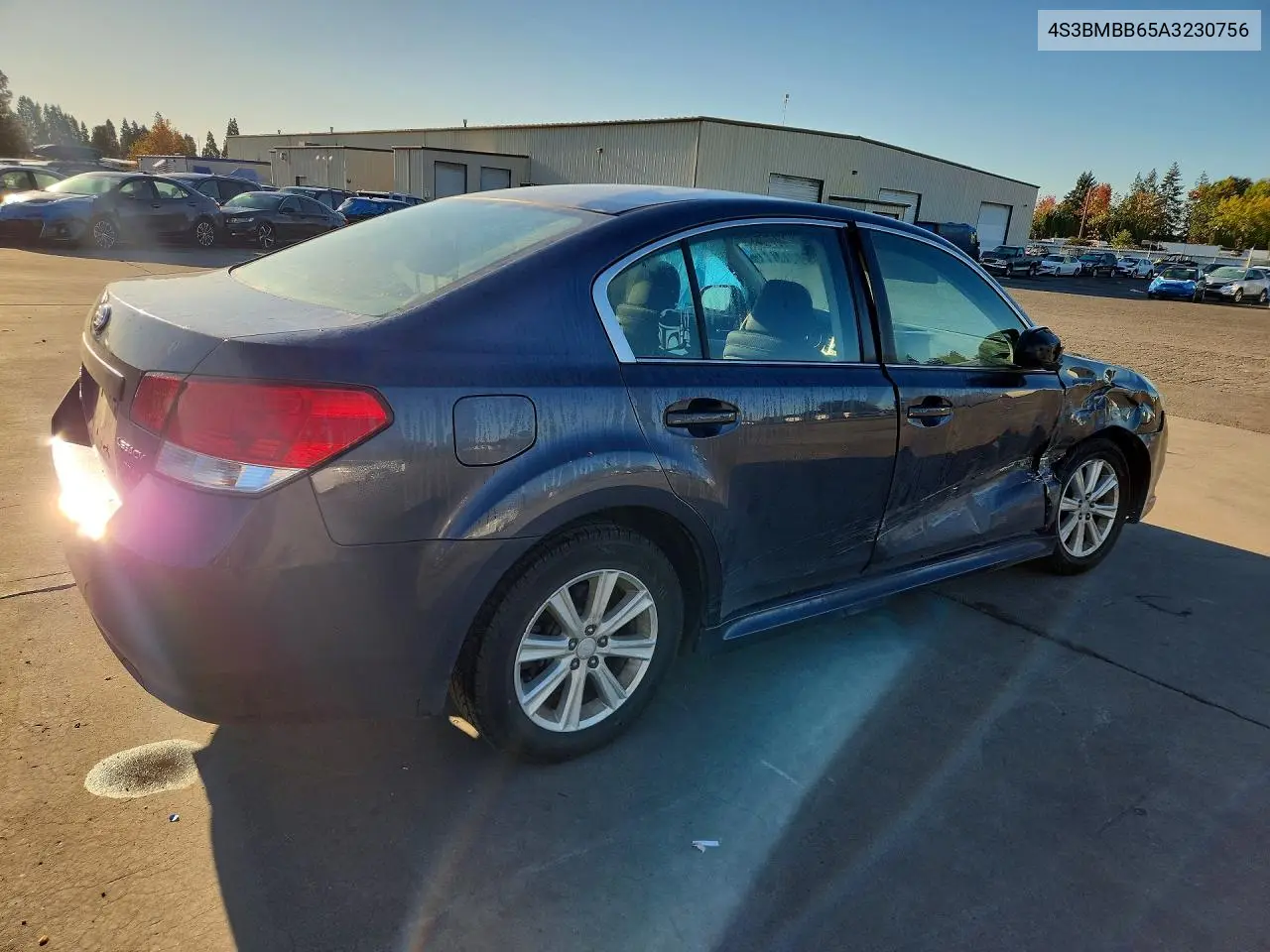 2010 SUBARU LEGACY VIN 4S3BMBB65A3230756 — фото 3
