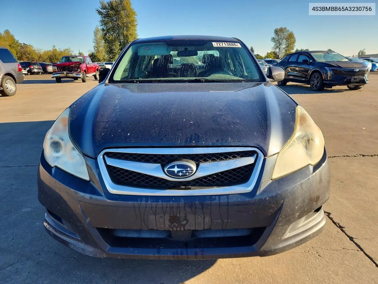2010 SUBARU LEGACY VIN 4S3BMBB65A3230756 — фото 5