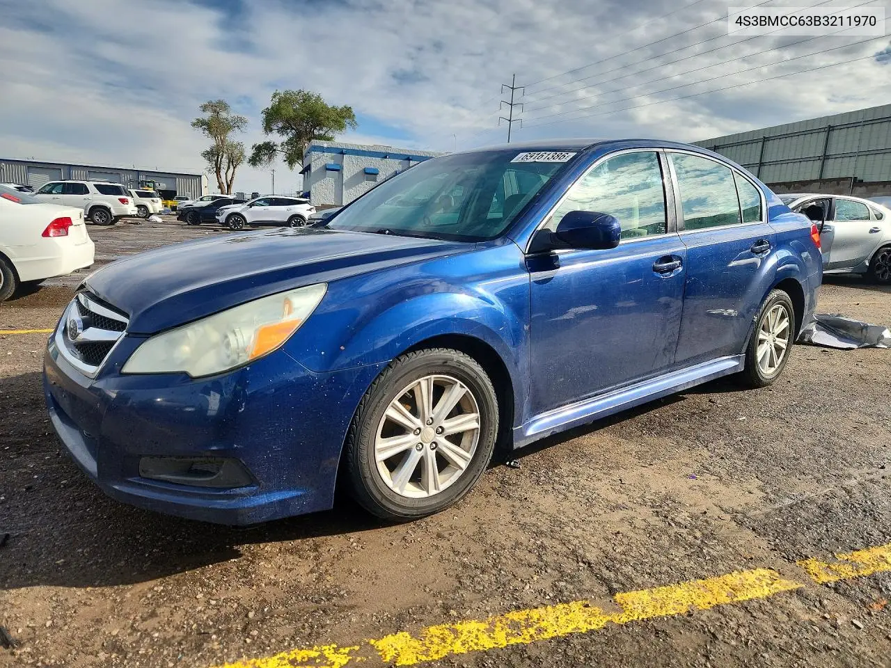 SUBARU LEGACY 2011, VIN 4S3BMCC63B3211970