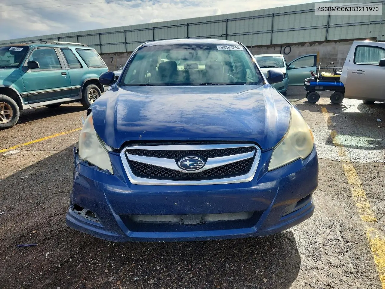 2011 SUBARU LEGACY VIN 4S3BMCC63B3211970 — фото 5