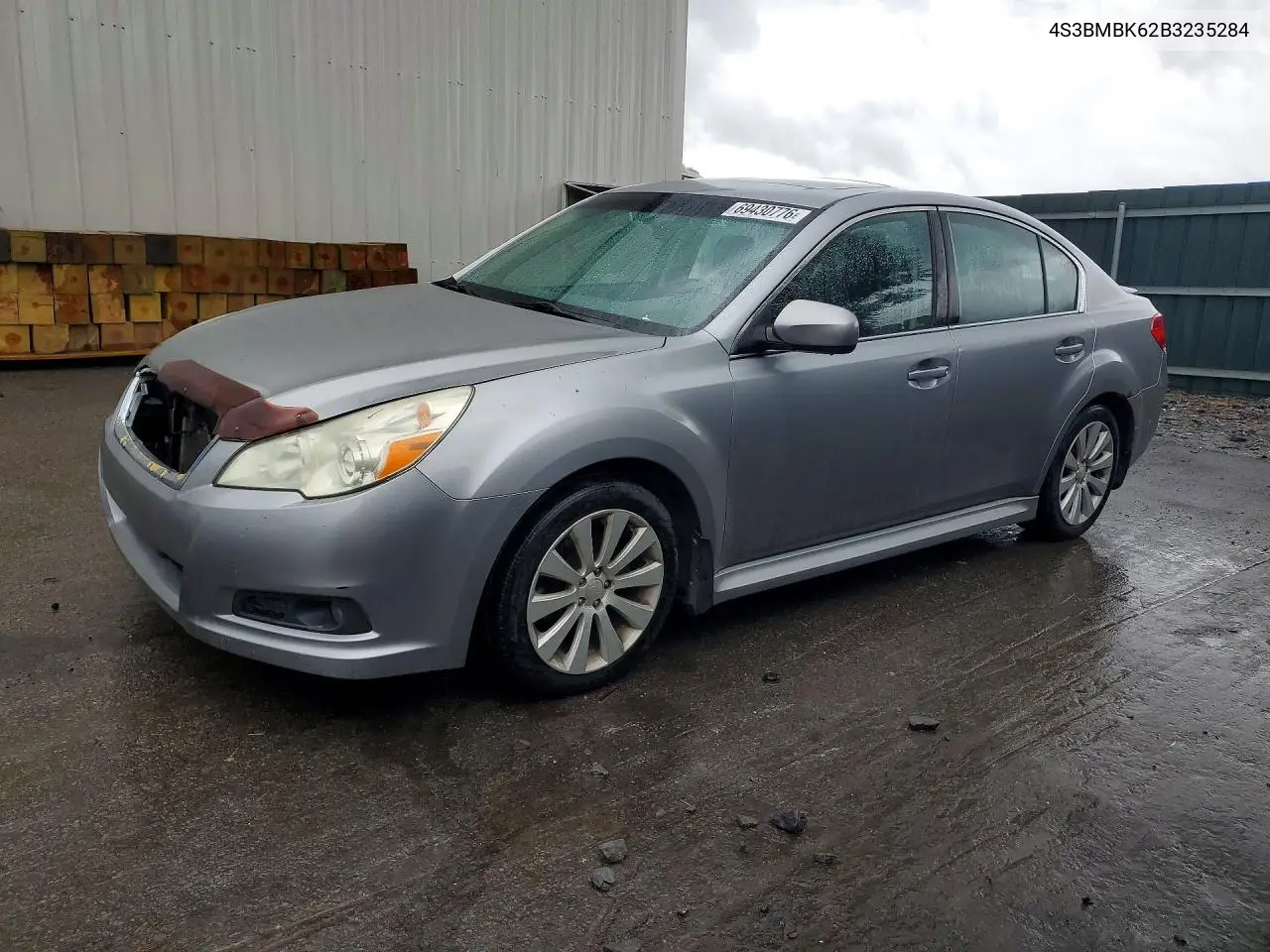 SUBARU LEGACY 2011, VIN 4S3BMBK62B3235284