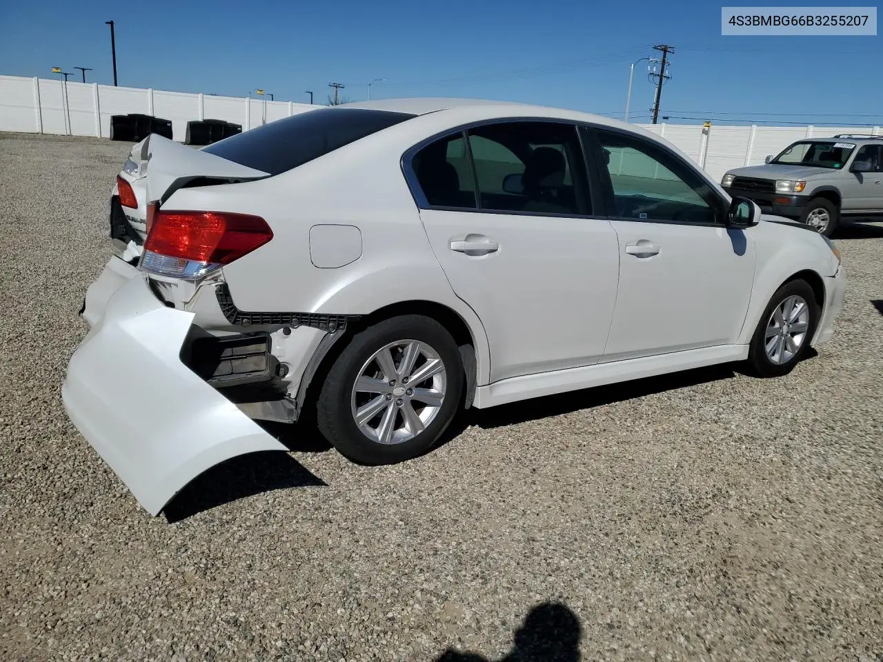 2011 SUBARU LEGACY VIN 4S3BMBG66B3255207 — фото 3