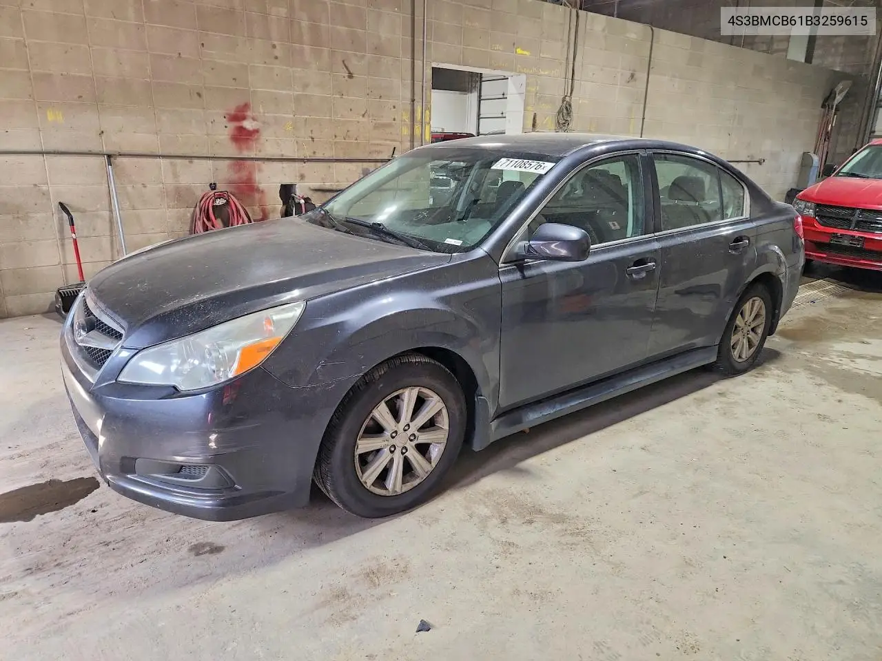 SUBARU LEGACY 2011, VIN 4S3BMCB61B3259615