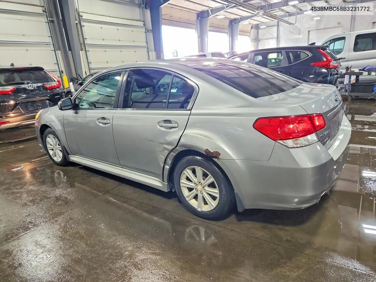 2011 SUBARU LEGACY VIN 4S3BMBC68B3231772 — фото 2