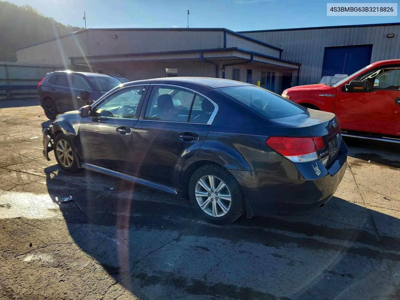 2011 SUBARU LEGACY VIN 4S3BMBG63B3218826 — фото 2