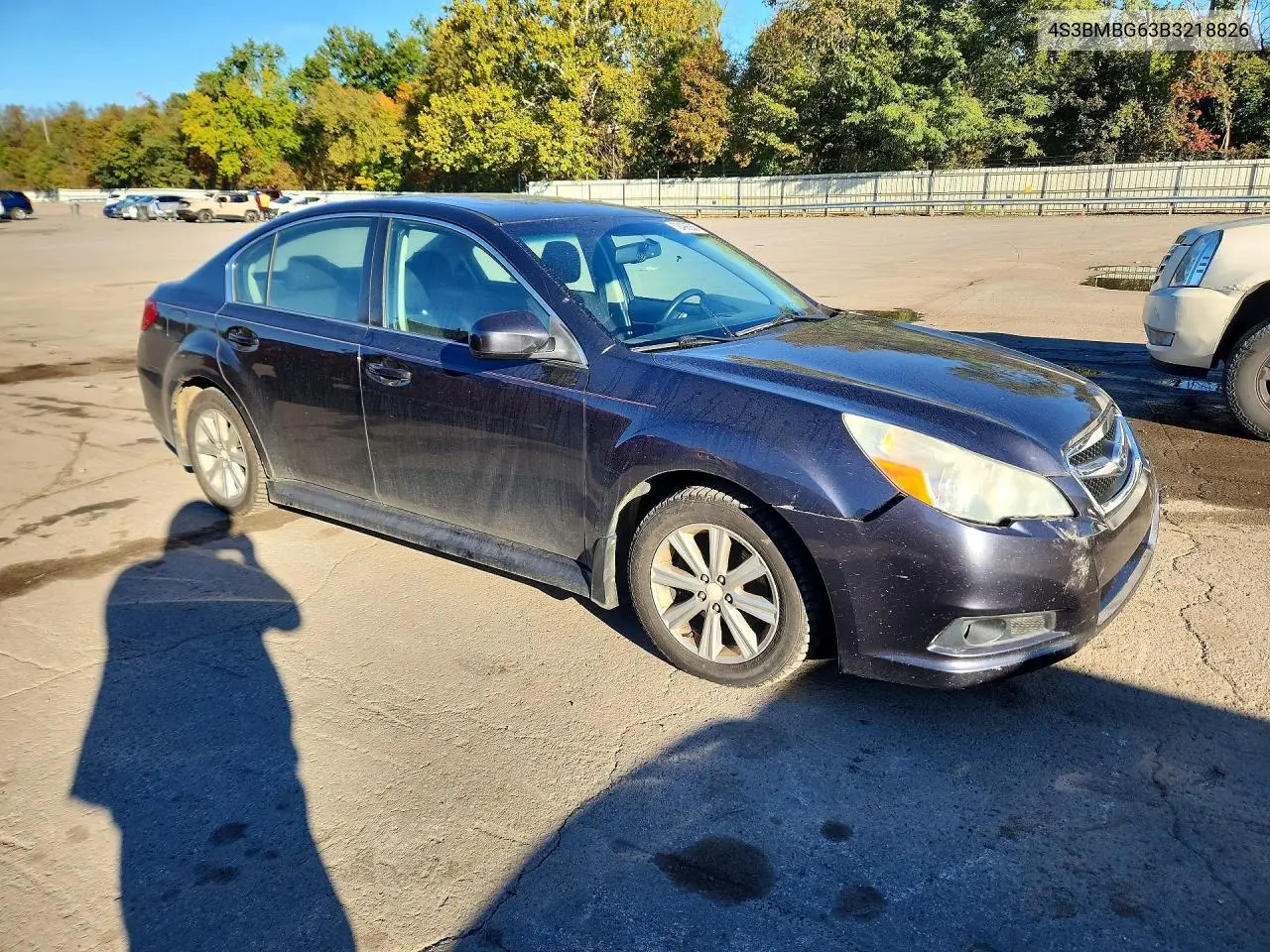 2011 SUBARU LEGACY VIN 4S3BMBG63B3218826 — фото 4