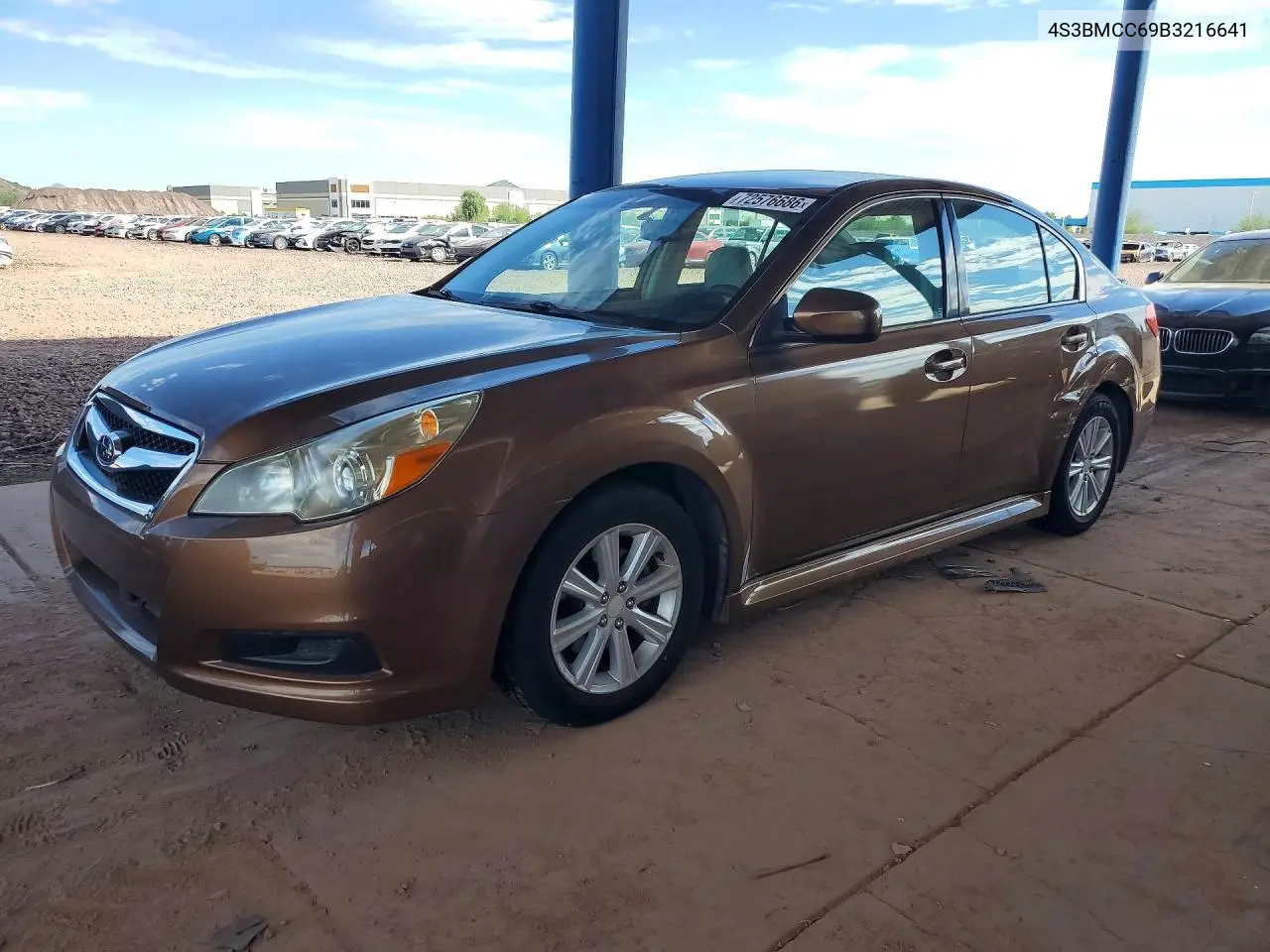 SUBARU LEGACY 2011, VIN 4S3BMCC69B3216641