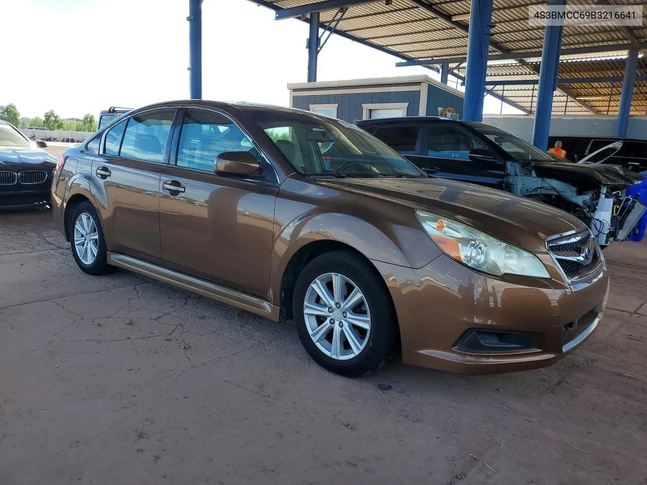 2011 SUBARU LEGACY VIN 4S3BMCC69B3216641 — фото 4
