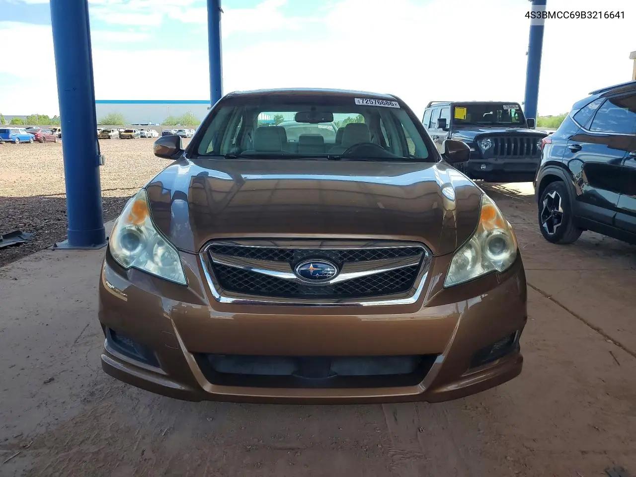 2011 SUBARU LEGACY VIN 4S3BMCC69B3216641 — фото 5