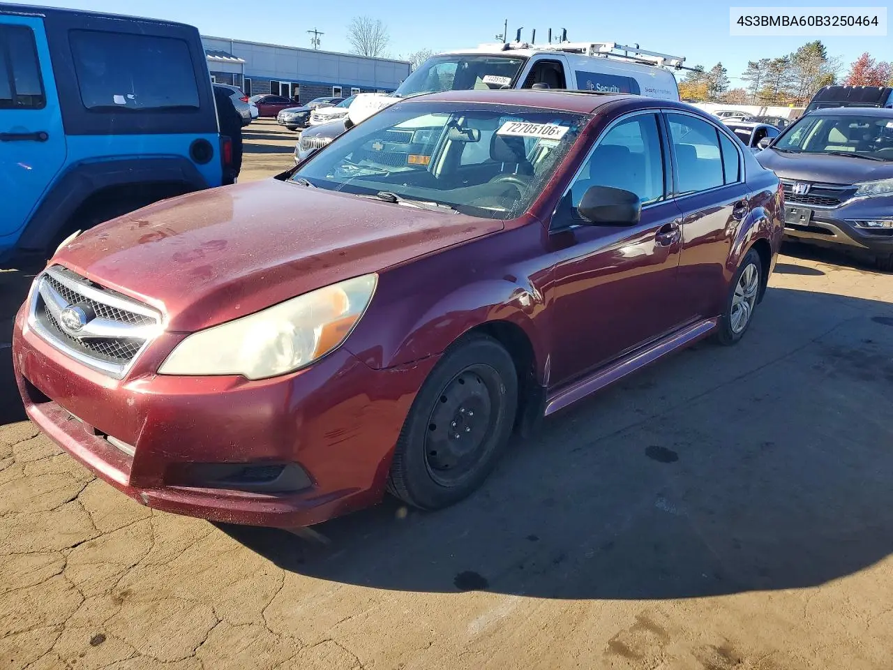 SUBARU LEGACY 2011, VIN 4S3BMBA60B3250464