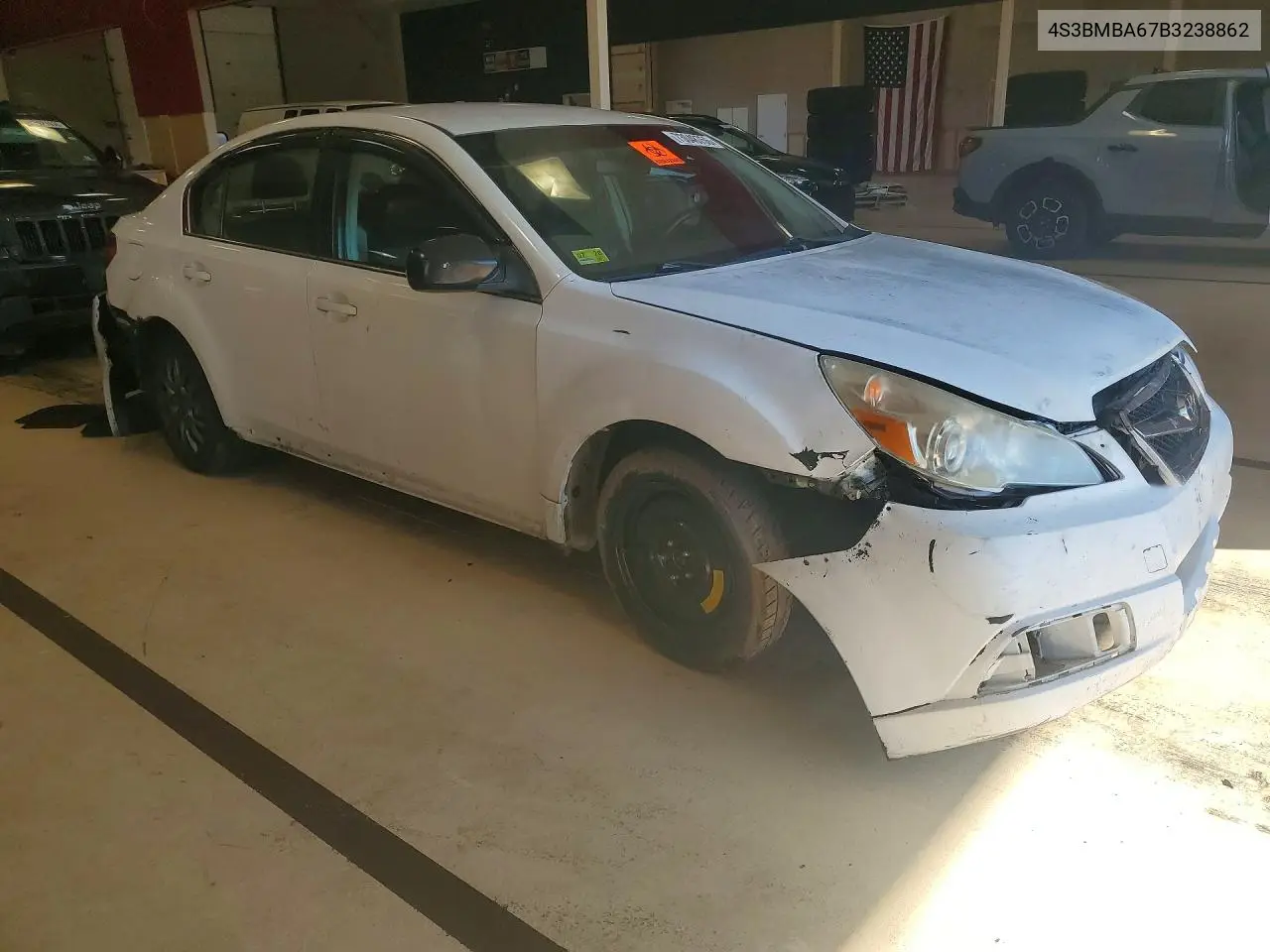 2011 SUBARU LEGACY VIN 4S3BMBA67B3238862 — фото 4