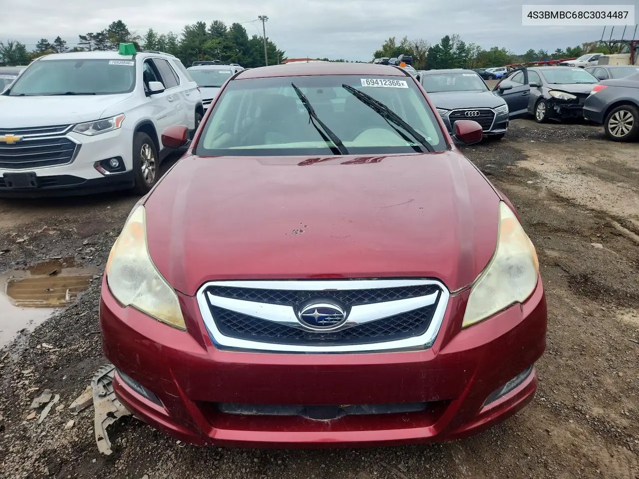 2012 SUBARU LEGACY VIN 4S3BMBC68C3034487 — фото 5