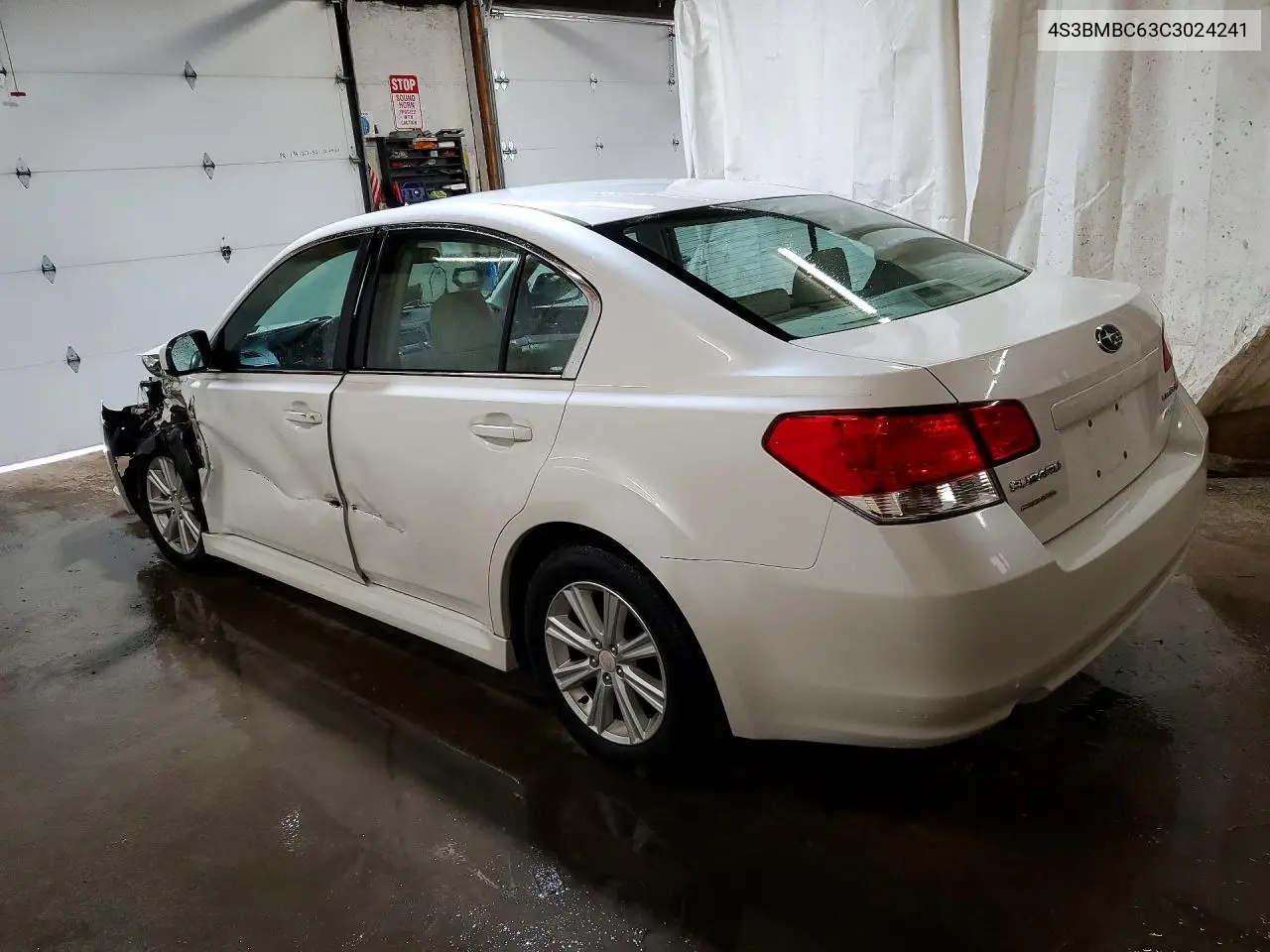2012 SUBARU LEGACY VIN 4S3BMBC63C3024241 — фото 2