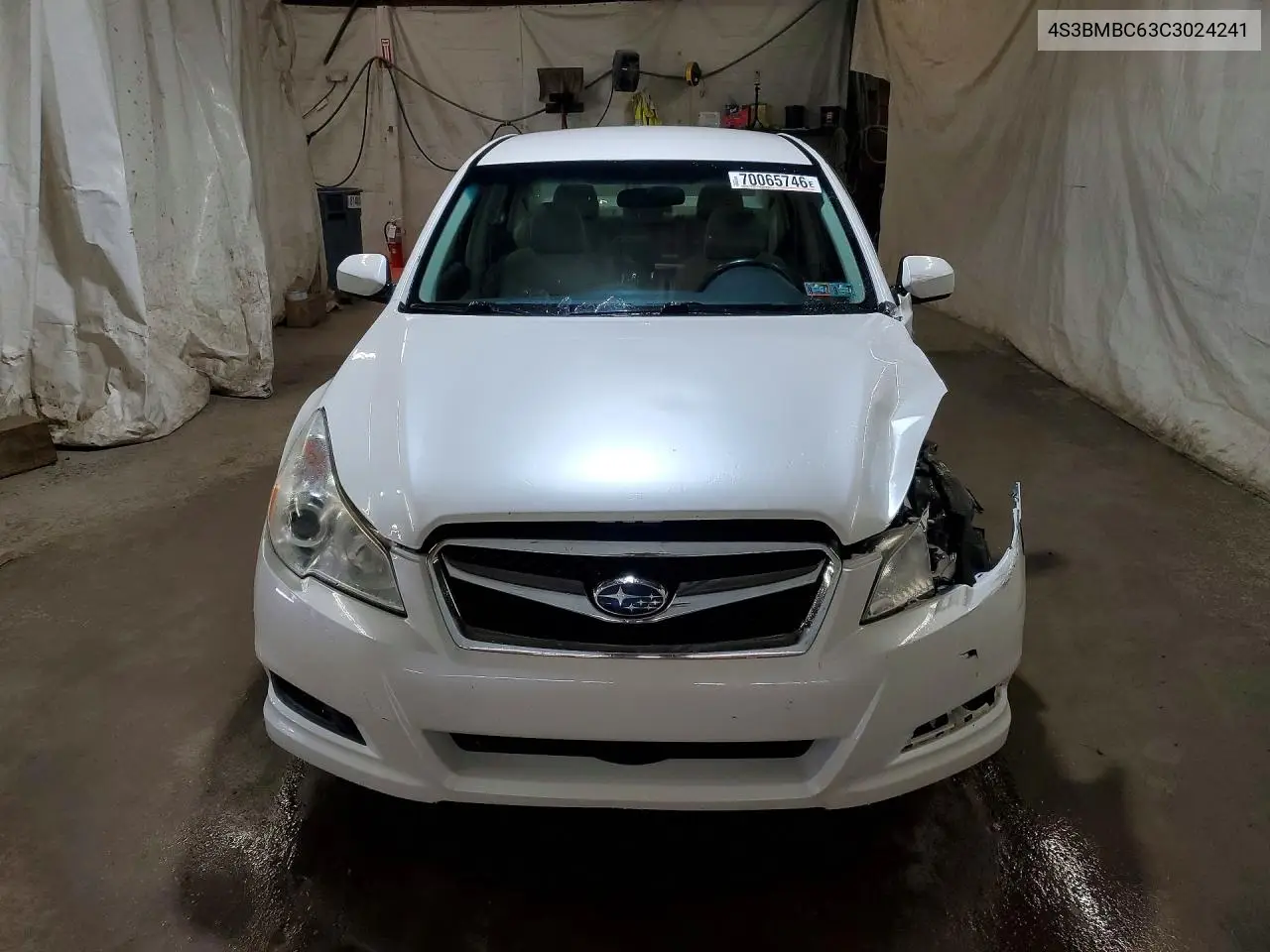 2012 SUBARU LEGACY VIN 4S3BMBC63C3024241 — фото 5