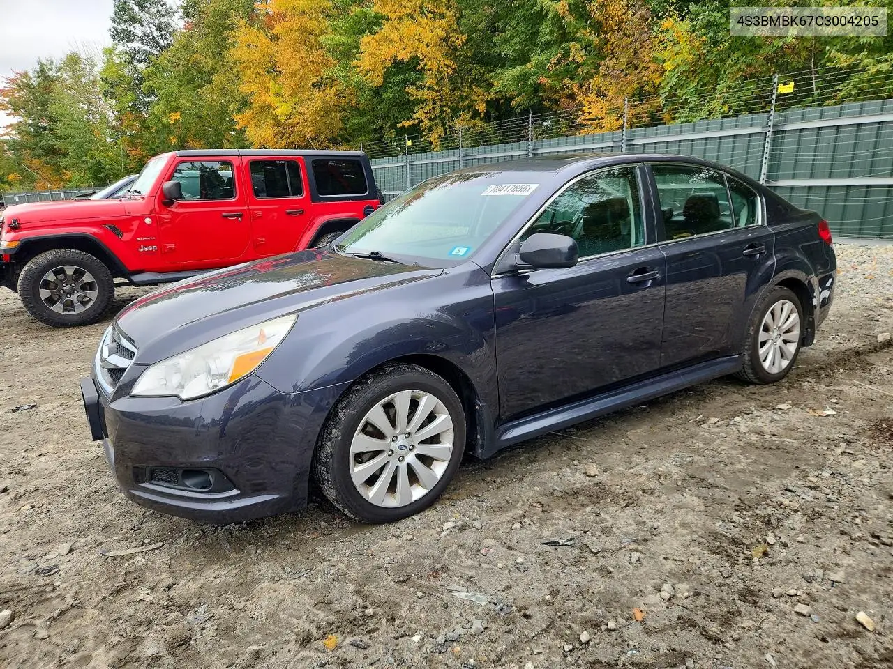 SUBARU LEGACY 2012, VIN 4S3BMBK67C3004205