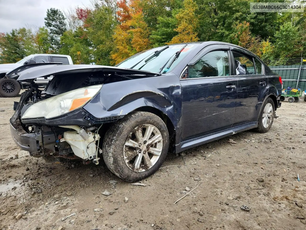 2012 SUBARU LEGACY VIN 4S3BMBC66C3014304 — фото 2