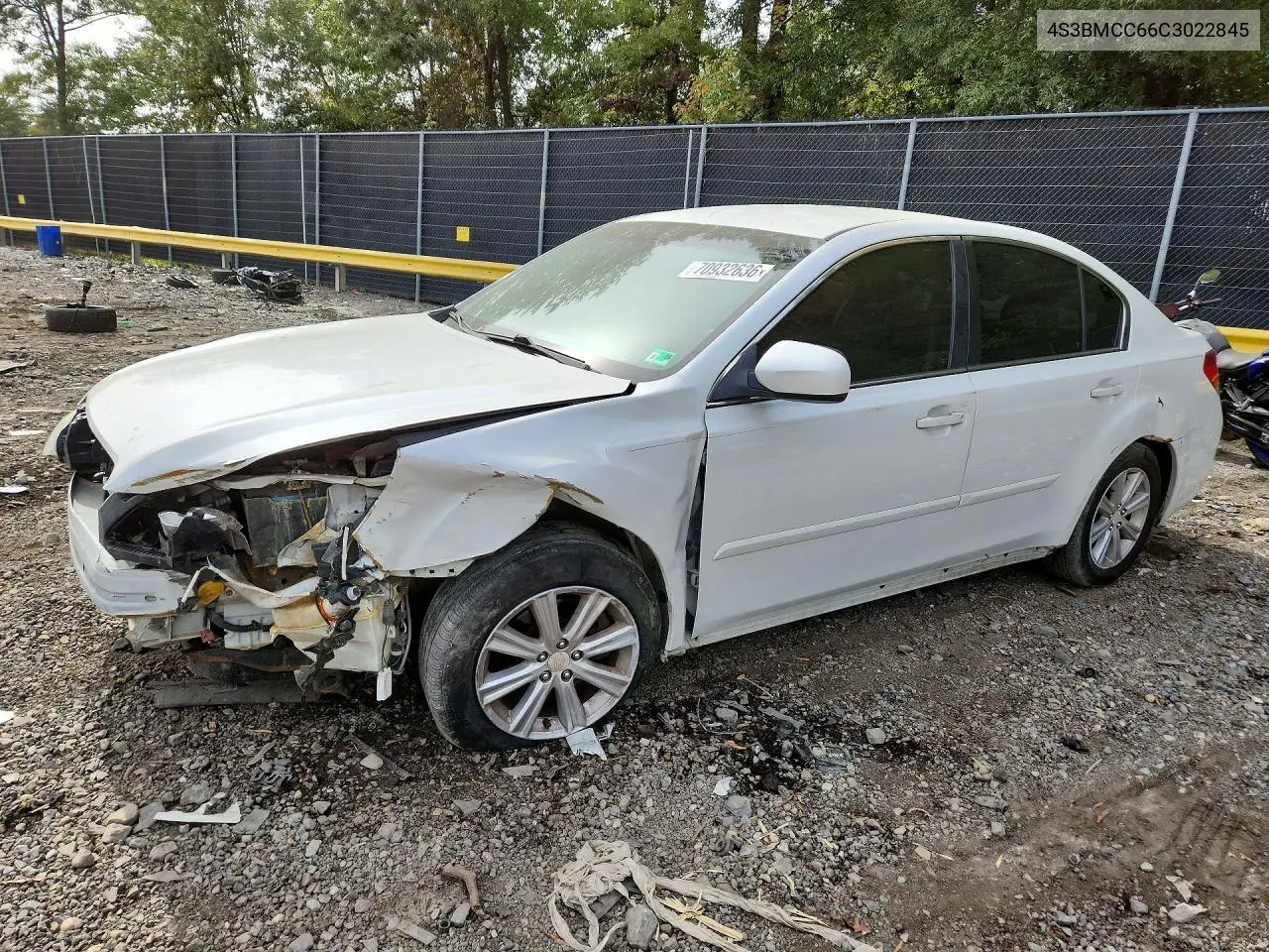 SUBARU LEGACY 2012, VIN 4S3BMCC66C3022845