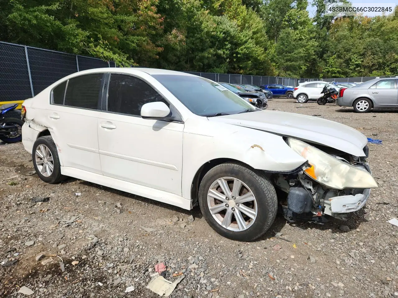 2012 SUBARU LEGACY VIN 4S3BMCC66C3022845 — фото 4