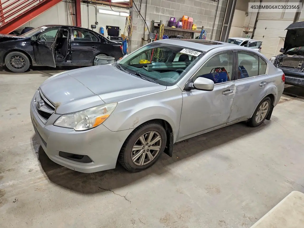 SUBARU LEGACY 2012, VIN 4S3BMBG6XC3023565