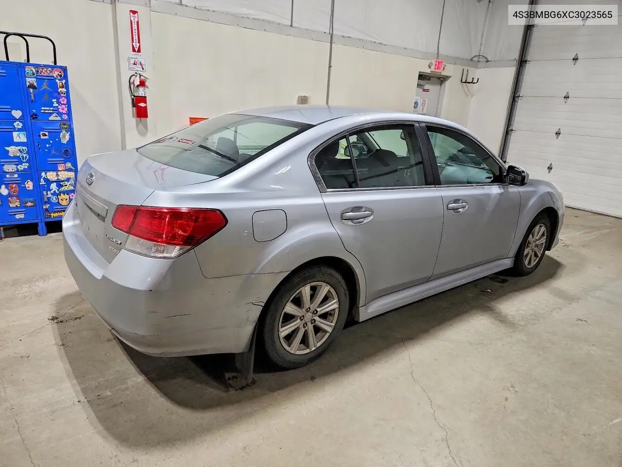 2012 SUBARU LEGACY VIN 4S3BMBG6XC3023565 — фото 3