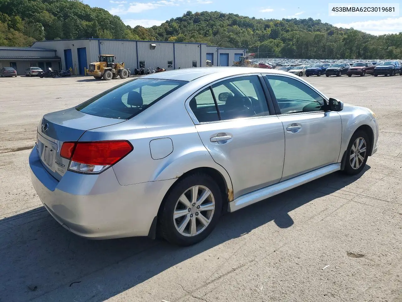 2012 SUBARU LEGACY VIN 4S3BMBA62C3019681 — фото 3