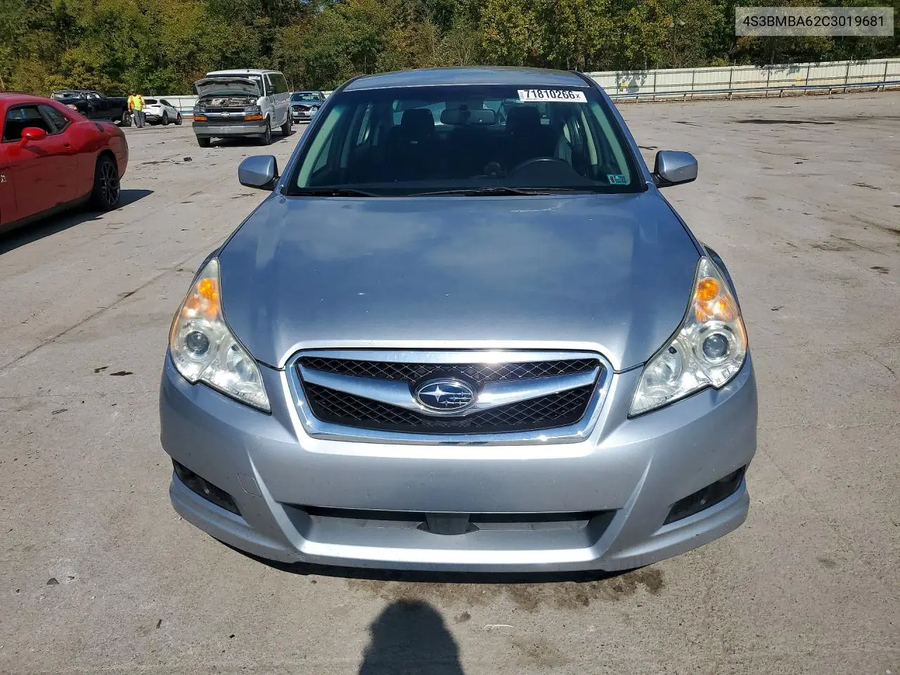 2012 SUBARU LEGACY VIN 4S3BMBA62C3019681 — фото 5