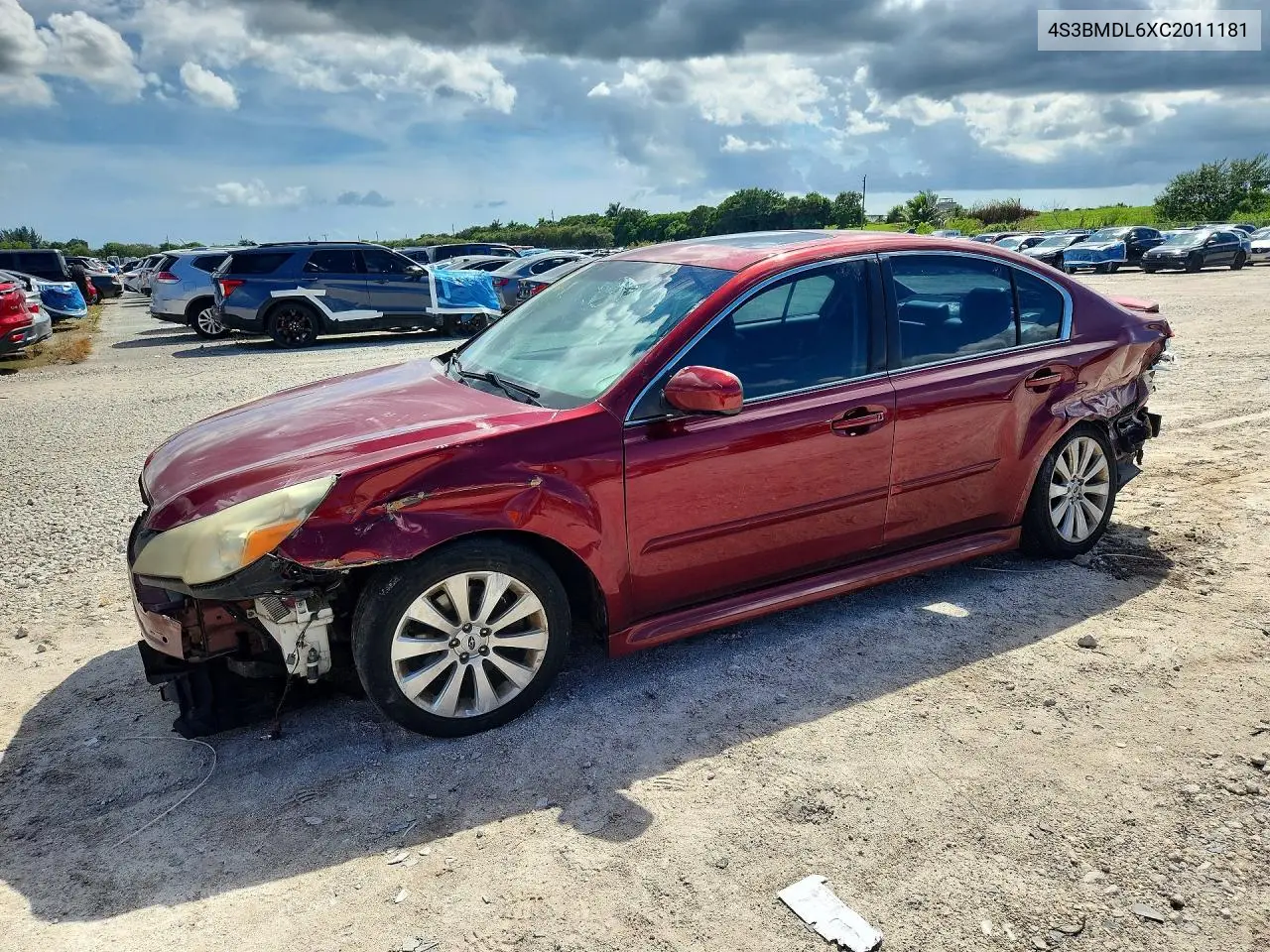 SUBARU LEGACY 2012, VIN 4S3BMDL6XC2011181