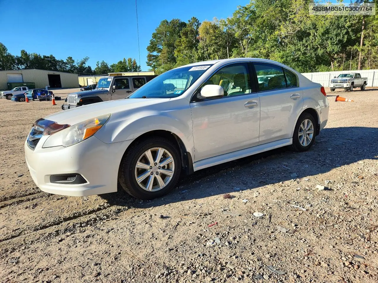 SUBARU LEGACY 2012, VIN 4S3BMBG61C3009764