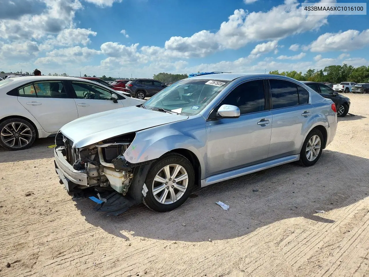 SUBARU LEGACY 2012, VIN 4S3BMAA6XC1016100