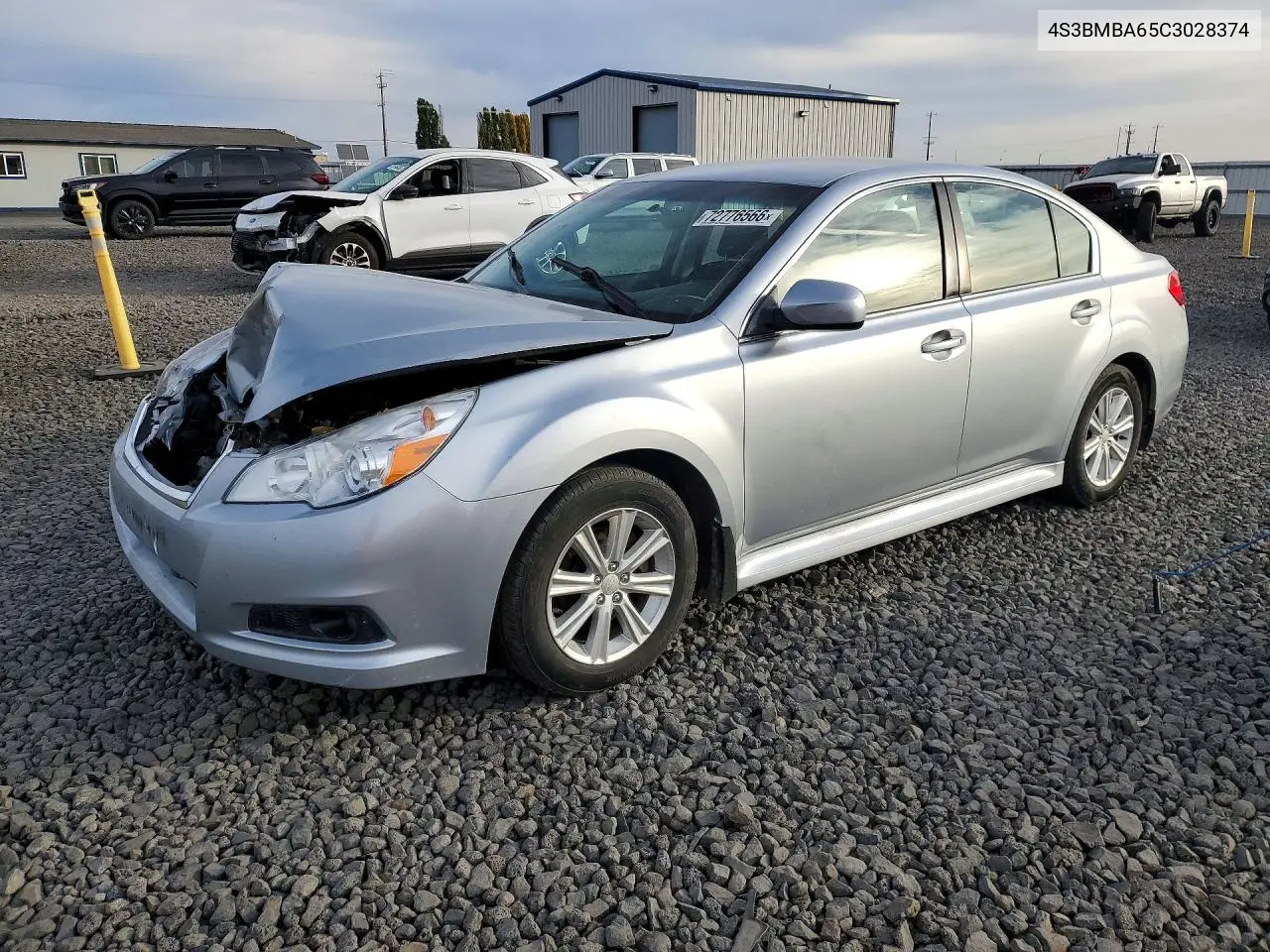 SUBARU LEGACY 2012, VIN 4S3BMBA65C3028374