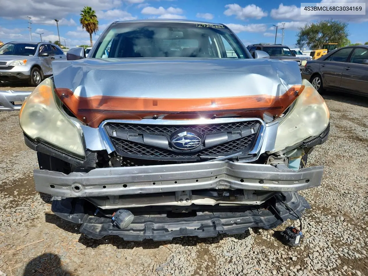 2012 SUBARU LEGACY VIN 4S3BMCL68C3034169 — фото 5