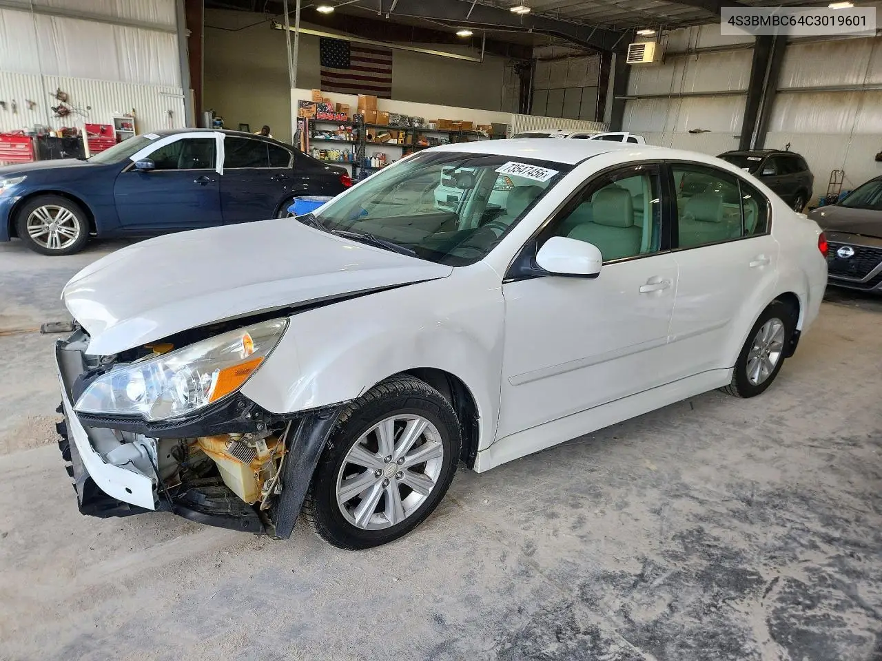 SUBARU LEGACY 2012, VIN 4S3BMBC64C3019601