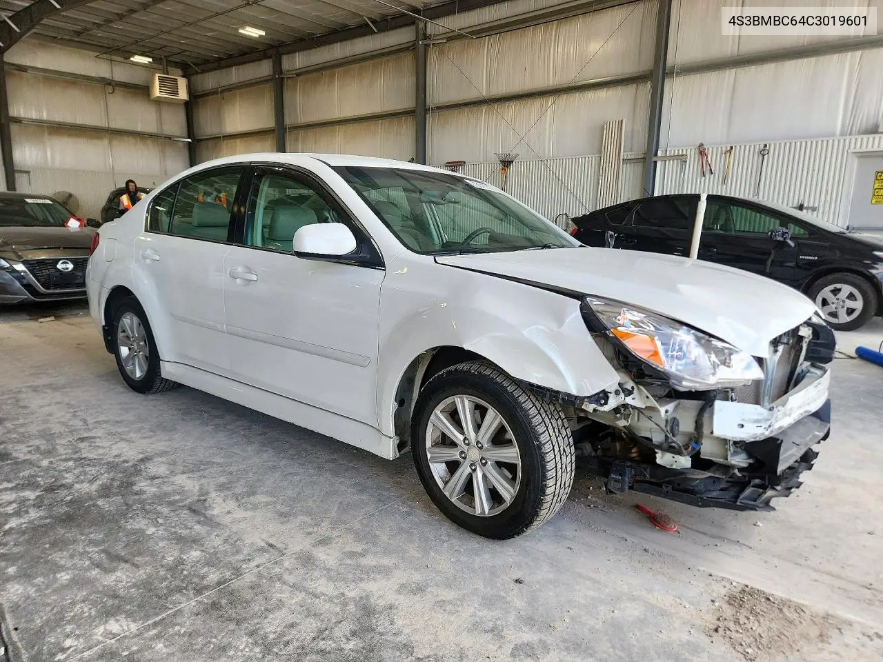 2012 SUBARU LEGACY VIN 4S3BMBC64C3019601 — фото 4