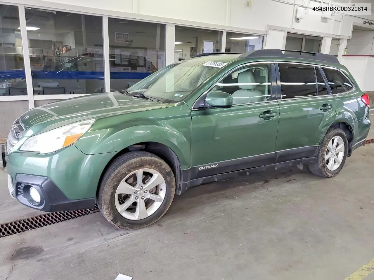 SUBARU OUTBACK 2013, VIN 4S4BRBKC0D3208140