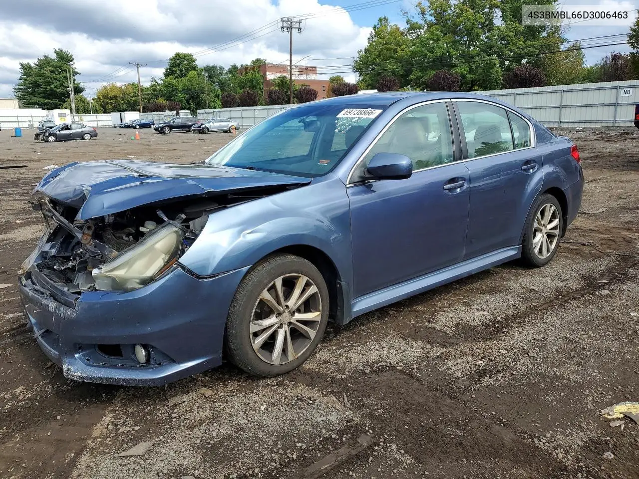 SUBARU LEGACY 2013, VIN 4S3BMBL66D3006463