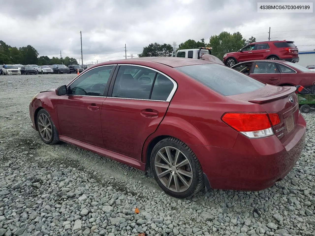 2013 SUBARU LEGACY VIN 4S3BMCG67D3049189 — фото 2
