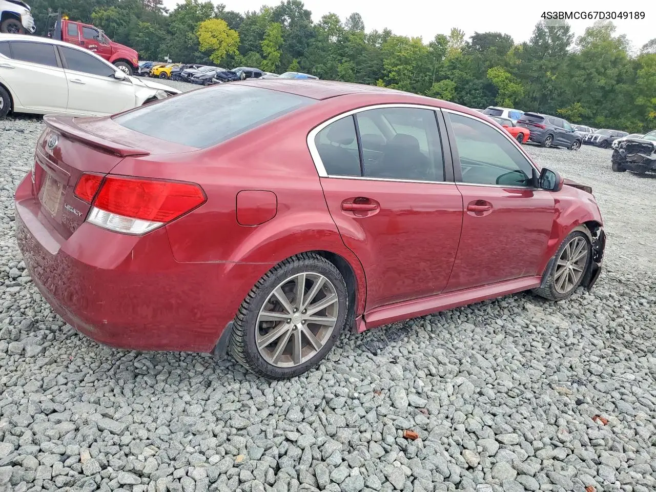 2013 SUBARU LEGACY VIN 4S3BMCG67D3049189 — фото 3