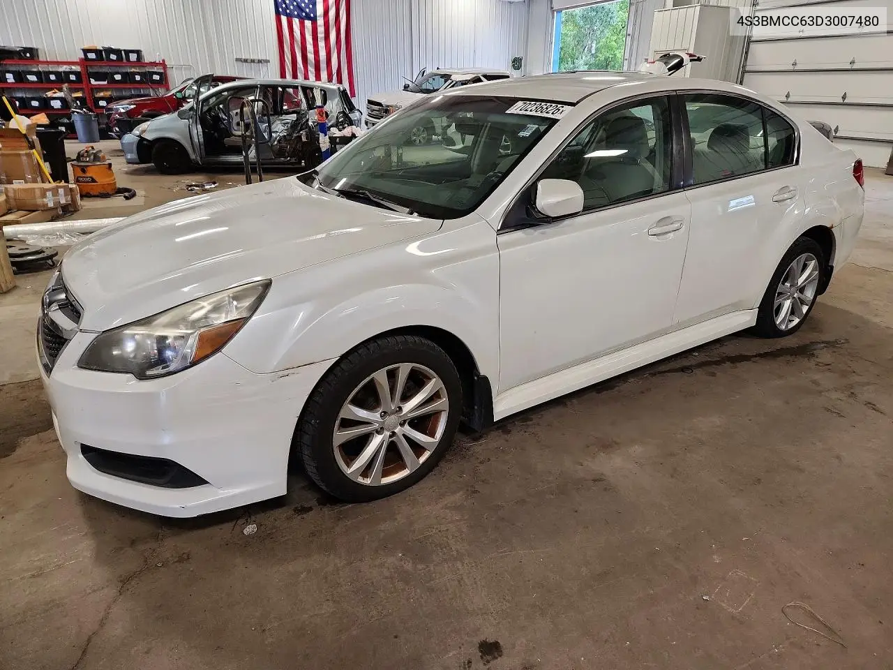 SUBARU LEGACY 2013, VIN 4S3BMCC63D3007480