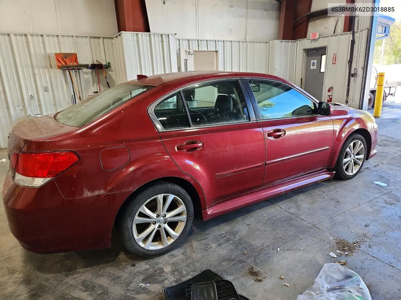 2013 SUBARU LEGACY VIN 4S3BMBK62D3018885 — фото 3